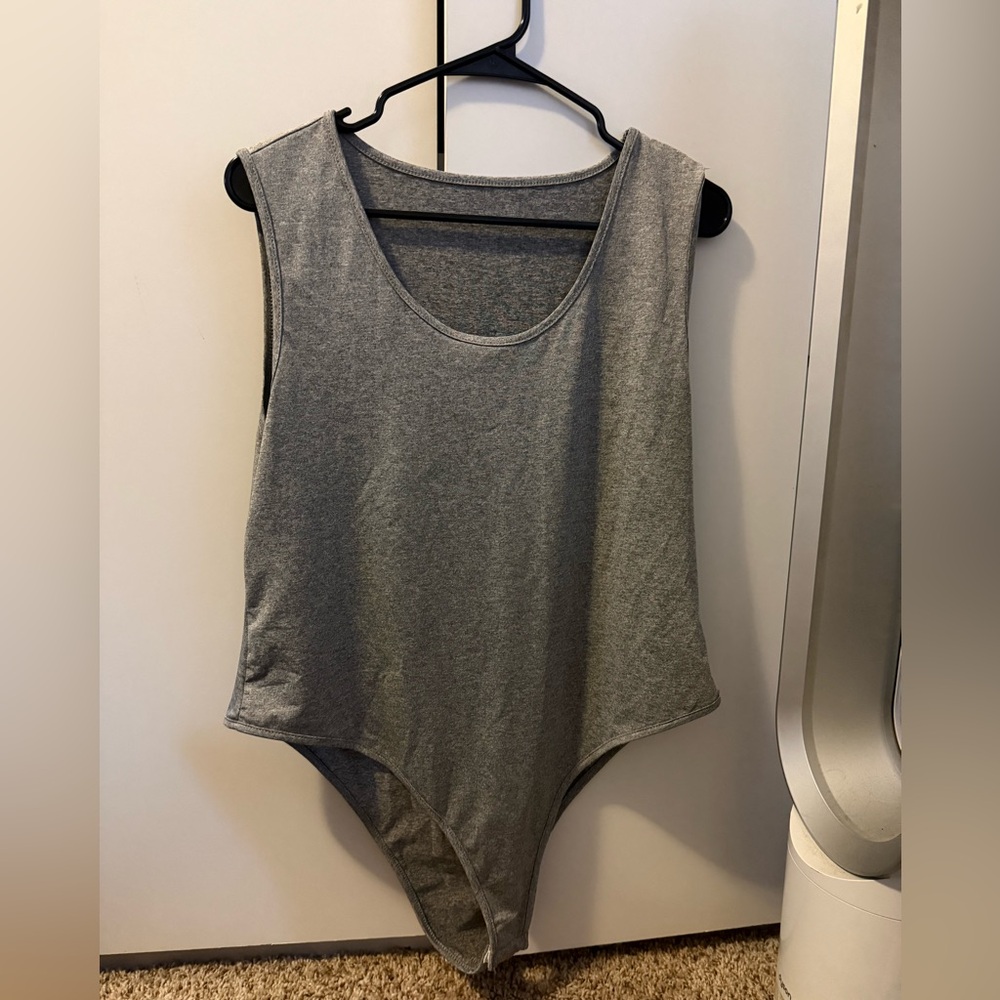 SHEIN Curve Charcoal Bodysuit